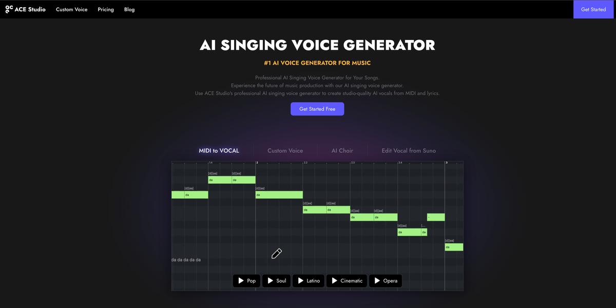 ACE Studio: Revolutionizing AI Vocal Synthesis for Music Production Feature image