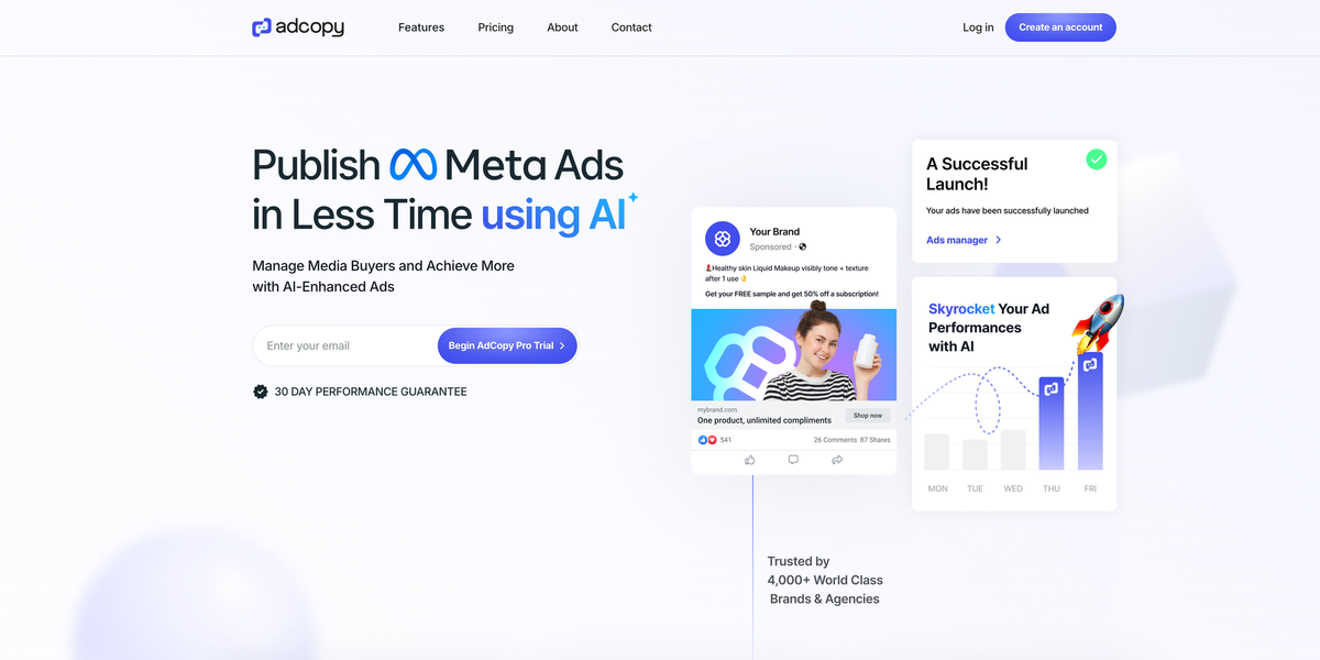 AdCopy.ai: Revolutionizing Meta Ad Campaigns with AI-Powered Optimization Feature image