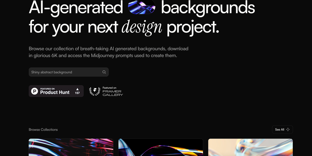 AI Backgrounds: Revolutionizing Design with High-Quality Customizable Backgrounds Feature image