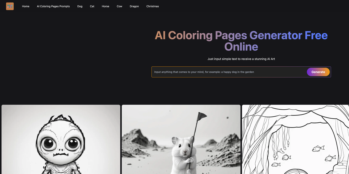 Unleashing Creativity with AI Coloring Pages Generator Feature image