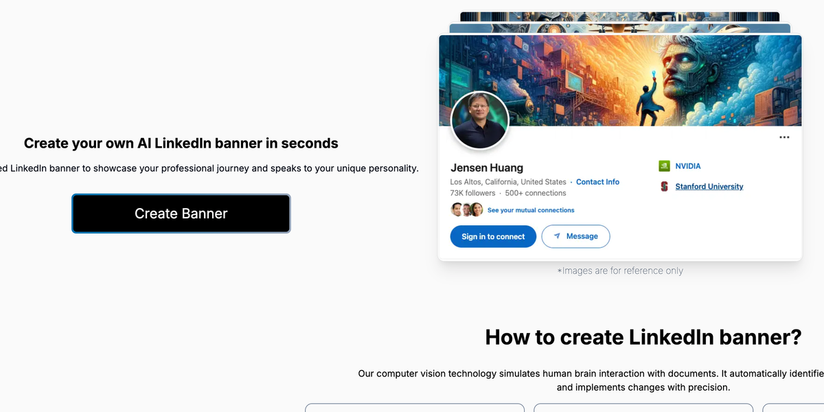 AI LinkedIn Banners: Revolutionizing LinkedIn Profile Customization Feature image