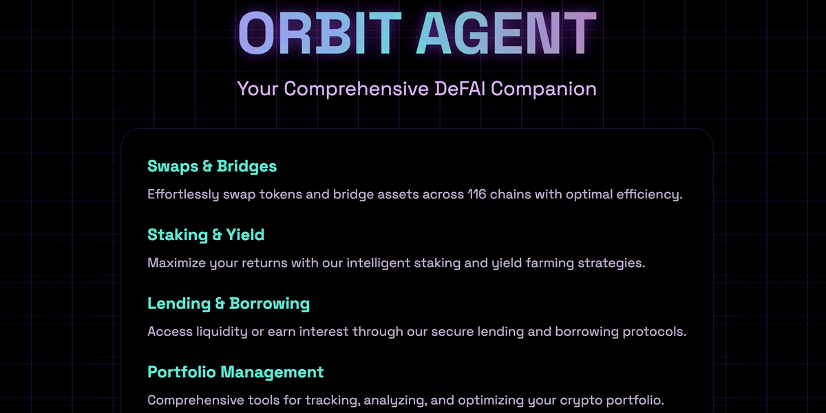 Orbit: Revolutionizing DeFi with AI Integration Feature image