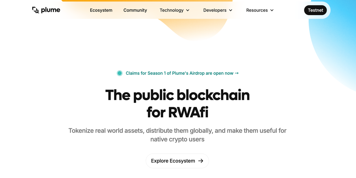 Plume Network: Bridging Real-World Assets with Blockchain Innovation Feature image