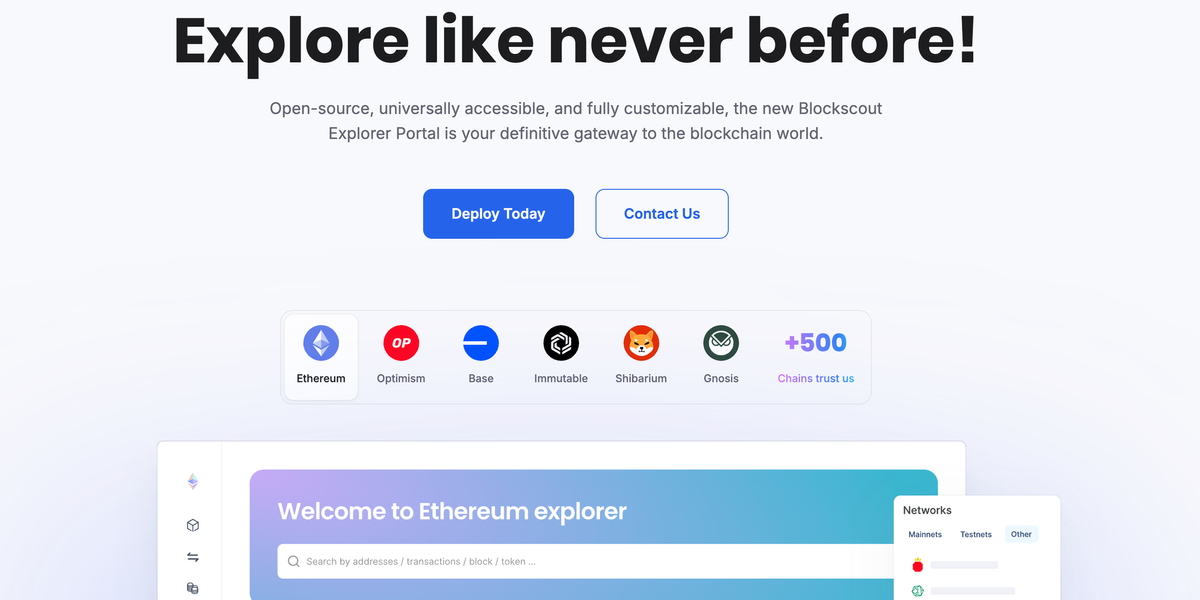 Blockscout: The Open-Source Beacon Illuminating EVM Blockchains Feature image