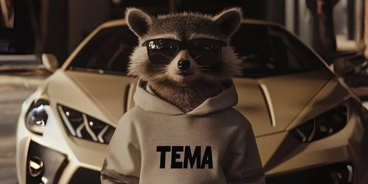 Tema (TEMA) Raccoon-Themed Meme Coin Debuts on MEXC Exchange Feature image